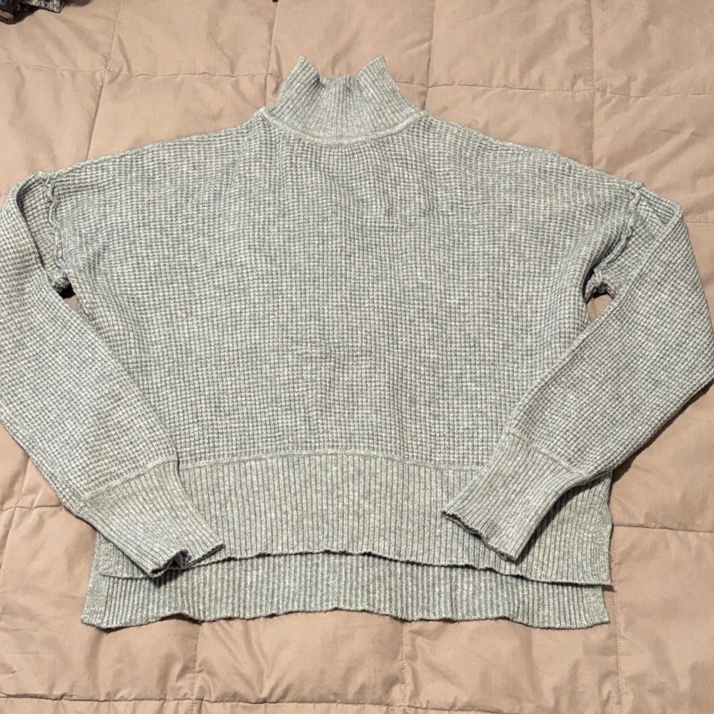Cyrus soft blue turtle neck sweater